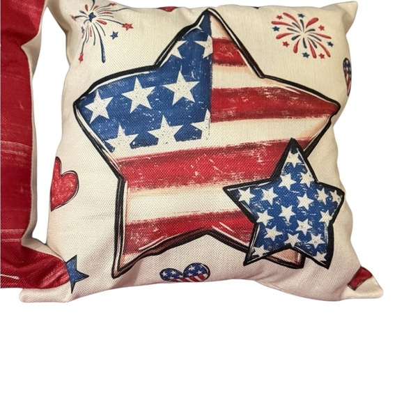 4 Patriotic Pillows/Pillow Covers to Brighten Your Home. $65 OBO - Picture 5 of 5